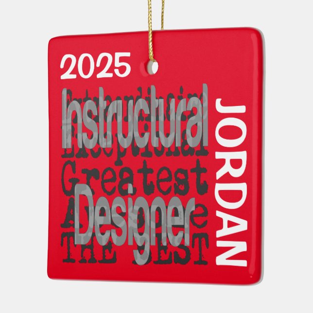 Ornement En Céramique Instructural Designer Extraordinaire CUSTOM (Gauche)