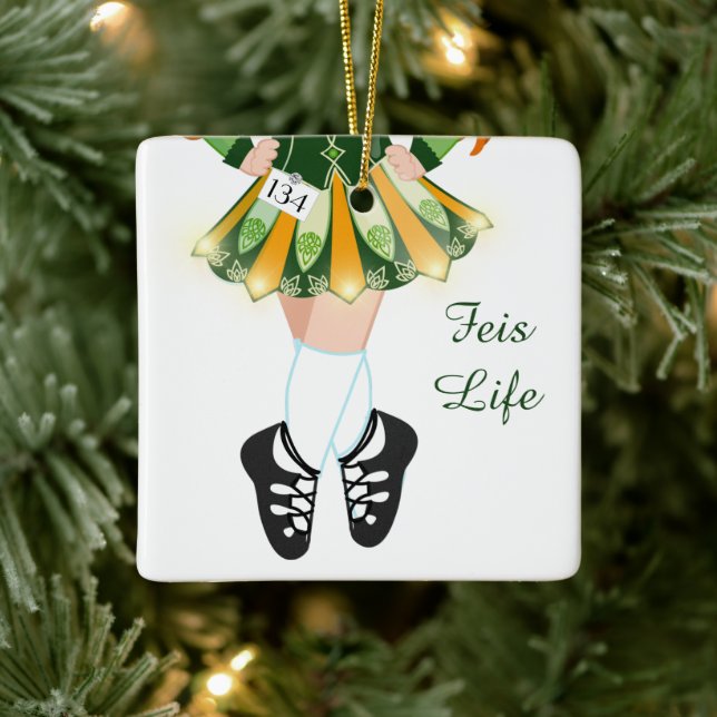 Ornement En Céramique Irish Dance Feis Competition Feis Life Christmas (Arbre)