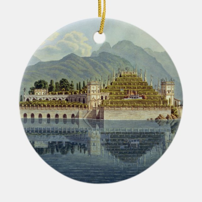 Ornement En Céramique Isola Bella, lac Maggiore : les jardins en (Devant)