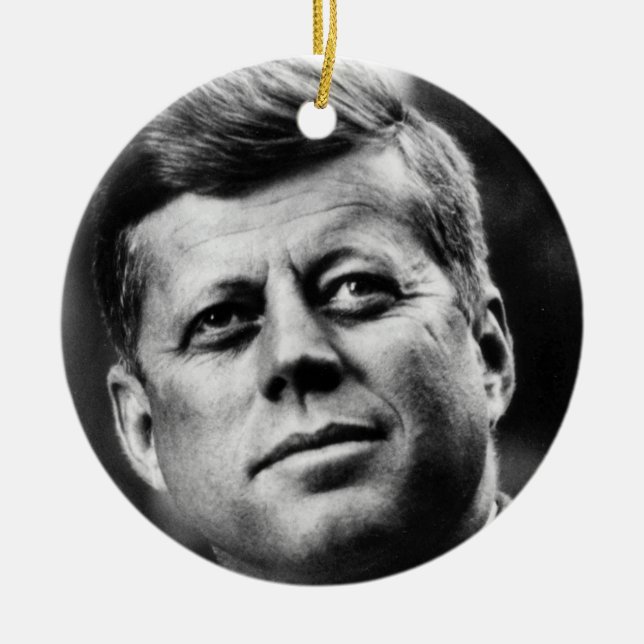 ORNEMENT EN CÉRAMIQUE J.F.K. (Devant)