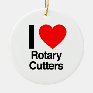 Ornement En Céramique J'adore les cutters rotatifs