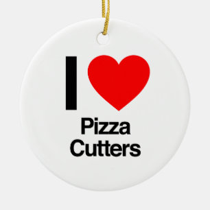 Ornement En Céramique j'adore les tailleurs de pizza