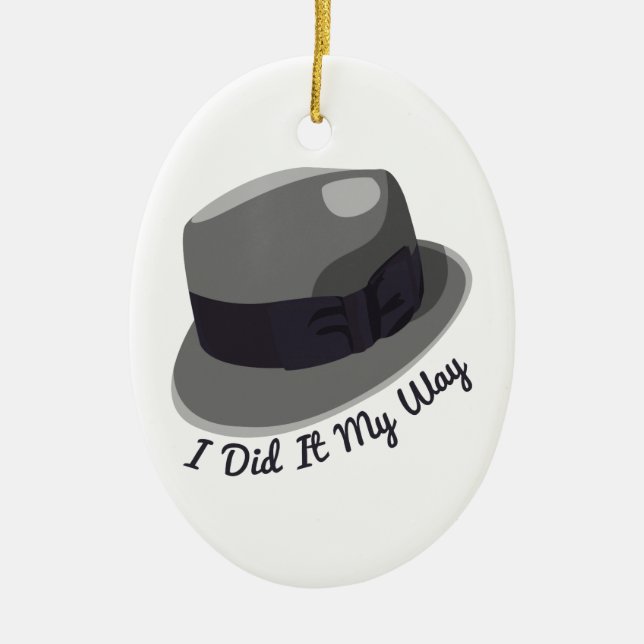 Ornement En Céramique J'ai fait ma manière (Devant)