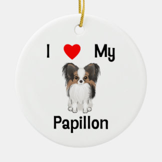 Ornement En Céramique J'aime mon Papillon (l'image)