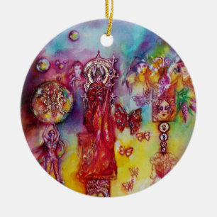 ORNEMENT EN CÉRAMIQUE JARDIN DES OMBRES PERDUES - PLANTE BUTTERFLY