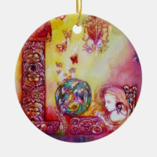 ORNEMENT EN CÉRAMIQUE JARDIN DES OMBRES PERDUES - PLANTE BUTTERFLY