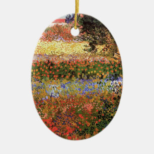 Ornement En Céramique Jardin fleuri, Vincent van Gogh.