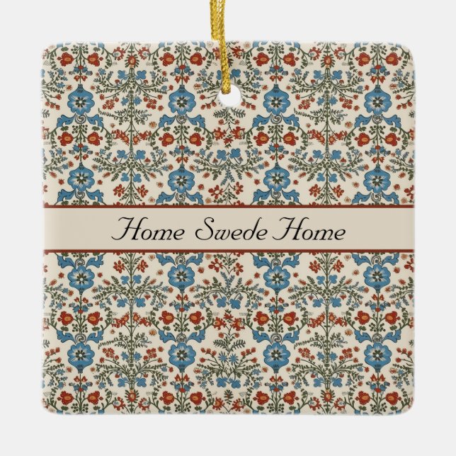 Ornement En Céramique Jardin norvégien, personnalisé (Devant)