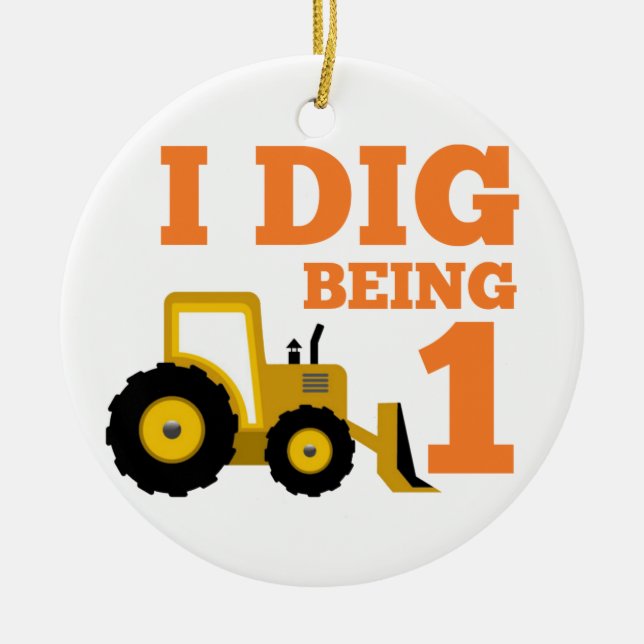 Ornement En Céramique Je creuse être 1 (Devant)