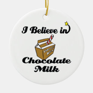 Ornement En Céramique je crois au lait chocolaté