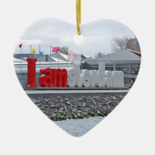 Ornement En Céramique Je suis signe d'Amsterdam, Pays-Bas