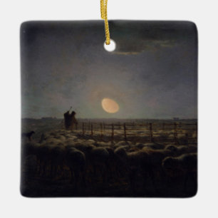 Ornement En Céramique Jean-Francois Millet - Plié, Lune 1860