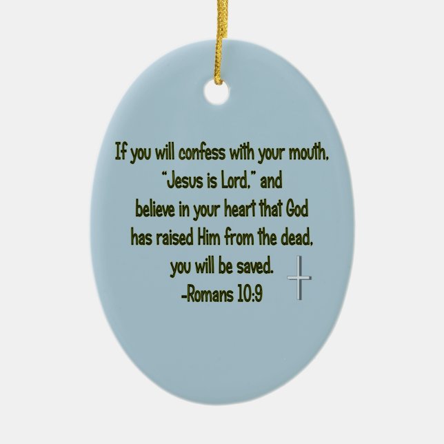 Ornement En Céramique Jesus Is Lord (Devant)