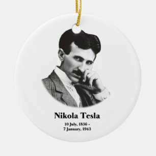 Ornement En Céramique Jeune Tesla