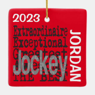 Ornement En Céramique Jockey Extraordinaire CUSTOM
