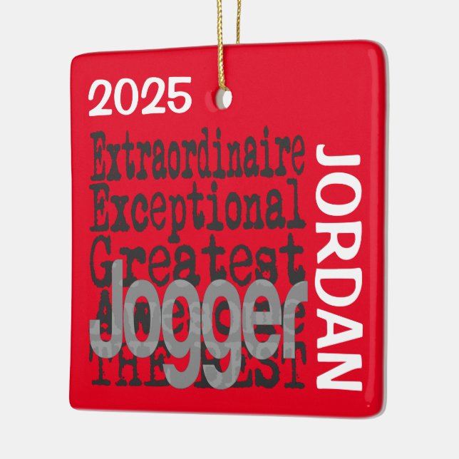 Ornement En Céramique Jogger Extraordinaire CUSTOM (Gauche)