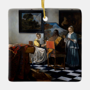 Ornement En Céramique Johannes Vermeer - Le Concert