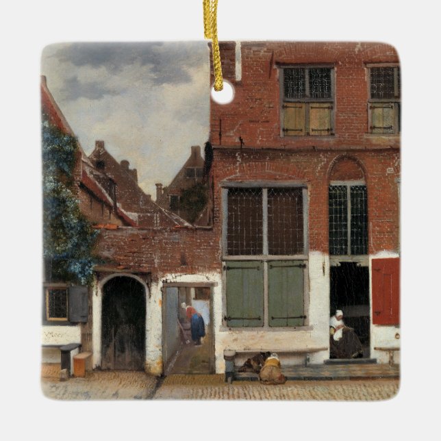 Ornement En Céramique Johannes Vermeer - Little Street (Devant)
