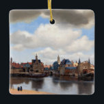 Ornement En Céramique Johannes Vermeer - Vue de Delft<br><div class="desc">Vue de Delft - Johannes Vermeer,  1660-1661</div>
