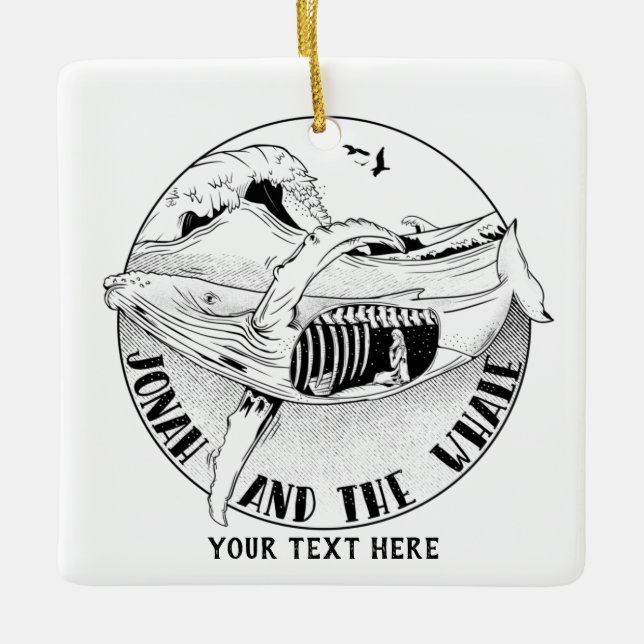 Ornement En Céramique Jonah et la baleine (Devant)