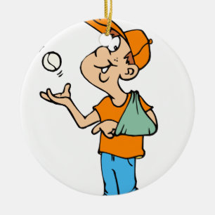 Ornement En Céramique Joueur cassé de bras