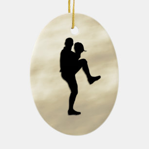 Ornement En Céramique Joueur de base-ball