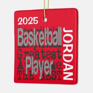 Ornement En Céramique Joueur de Basket Extraordinaire PERSONNALISÉ