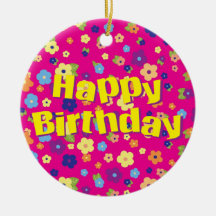 Joyeux anniversaire en fleurs