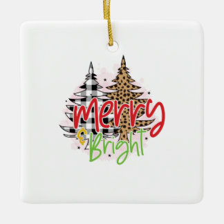 Ornement En Céramique Joyeux cadeau de Noël