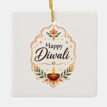 Joyeux Diwali Diya Traditionnel
