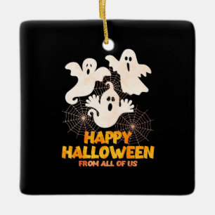 Ornement En Céramique Joyeux Halloween de nous tous