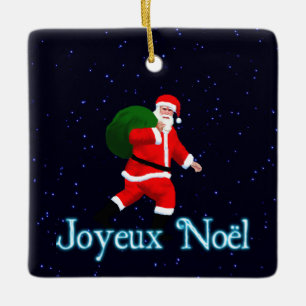 Ornement En Céramique Joyeux Noё l - Père Noël