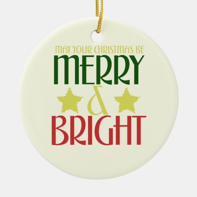 Ornement En Céramique Joyeux Noël (Devant)