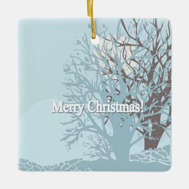 Ornement En Céramique Joyeux Noël ! (Devant)