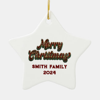 Ornement En Céramique Joyeux Noël - Correspondance familiale