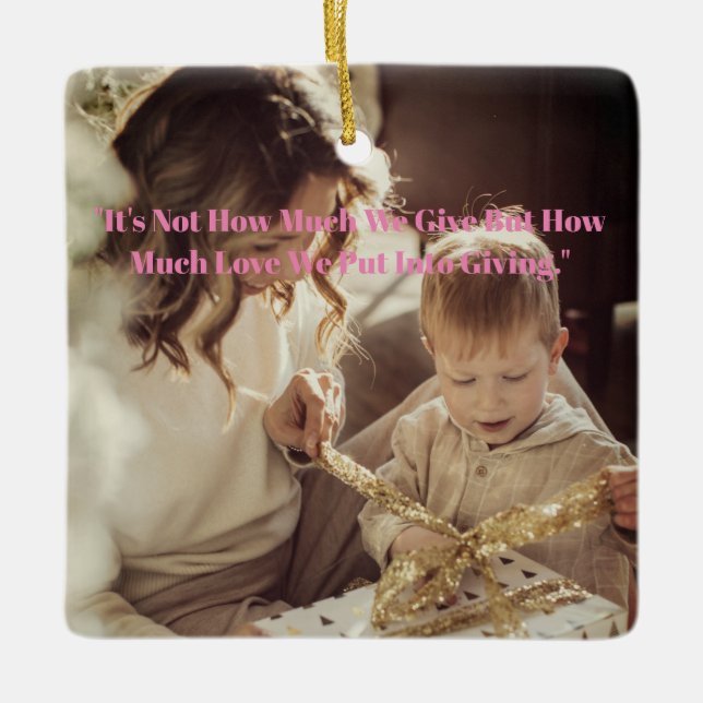 Ornement En Céramique Joyeux Noël Mon Fils (Devant)