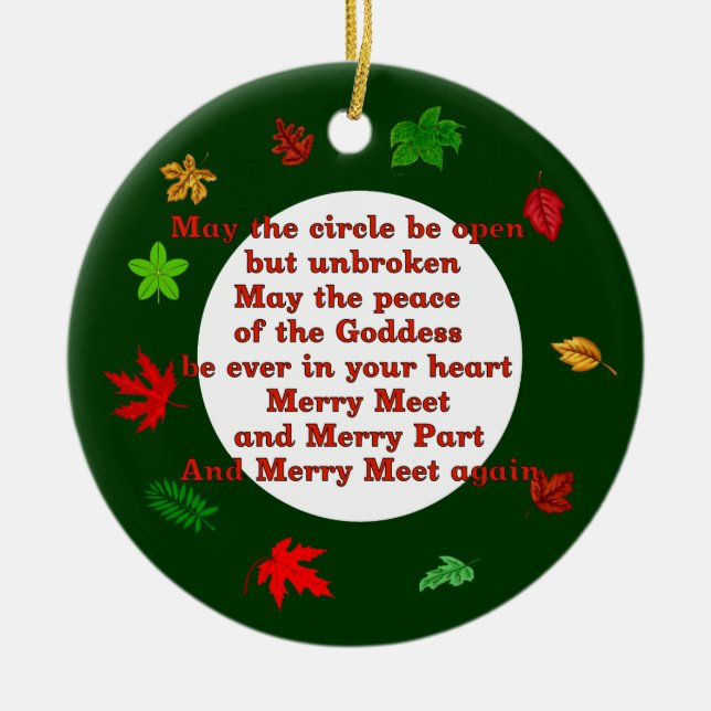 Ornement En Céramique Joyeux rassemblement (Devant)