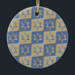 Ornement En Céramique Judaica Star de David Metal Gold Blue<br><div class="desc">You are viewing The Lee Hiller Design Collection. Appareil,  Venin & Collectibles Lee Hiller Photofy or Digital Art Collection. You can view her her Nature photographiy at at http://HikeOurPlanet.com/ and follow her hiking blog within Hot Springs National Park.</div>