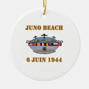 Ornement En Céramique Juno Beach 1944 Normandie