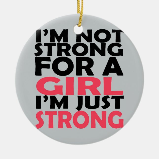 Ornement En Céramique Juste fort (Devant)