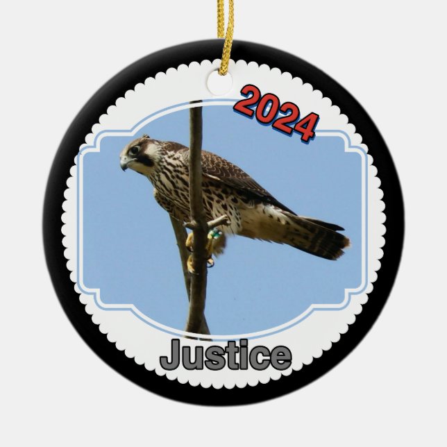 Ornement en céramique Justice 2024 (Devant)