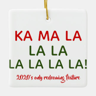 Ornement en céramique Kamala (Harris) Carol