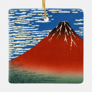 Ornement En Céramique Katsushika Hokusai - Vent Fin, Matin Clair