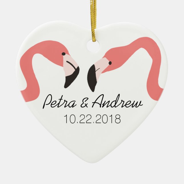 Ornement En Céramique Key West Modern Whimsy Couple's (Devant)