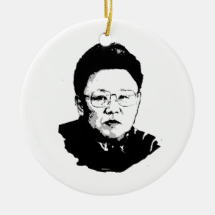 Ornement En Céramique Kim Jong Il