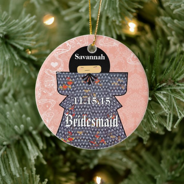 Ornement En Céramique Kimono Asiatique Dons De Sirène D'Oiseaux Changeme (Arbre)