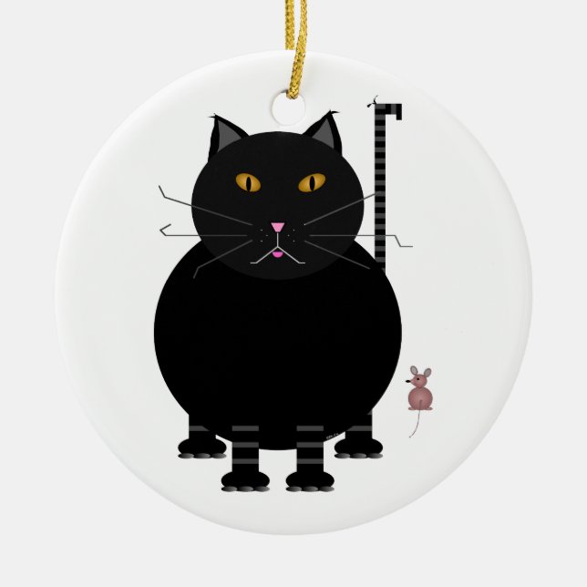 Ornement En Céramique Kit Kat et souris (Devant)