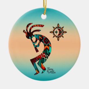 Ornement en céramique Kokopelli Sud-Ouest