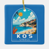 Kos Grèce Travel Art Vintage