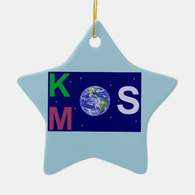 Ornement En Céramique Kosmos étoilé (Devant)